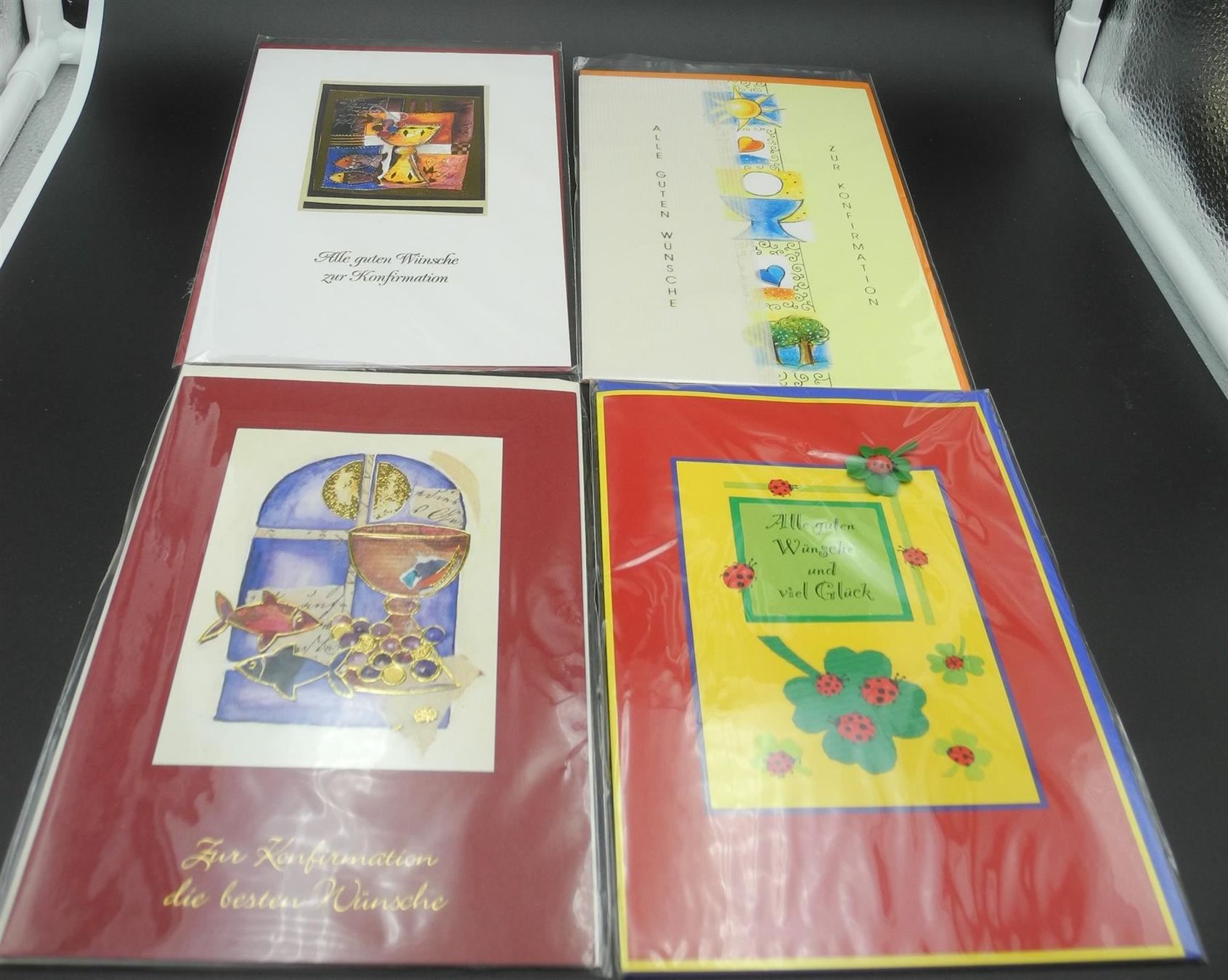 Cartoline: 4 Konfirmationskarten, Nr. 313 – Nuovo e nell'imballaggio originale da Kottwil venduto da Crazyrolf