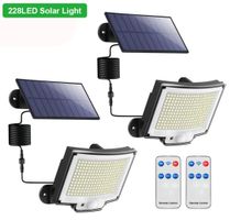 2x Lumière solaire 228 LED extérieur capteur de mouvement