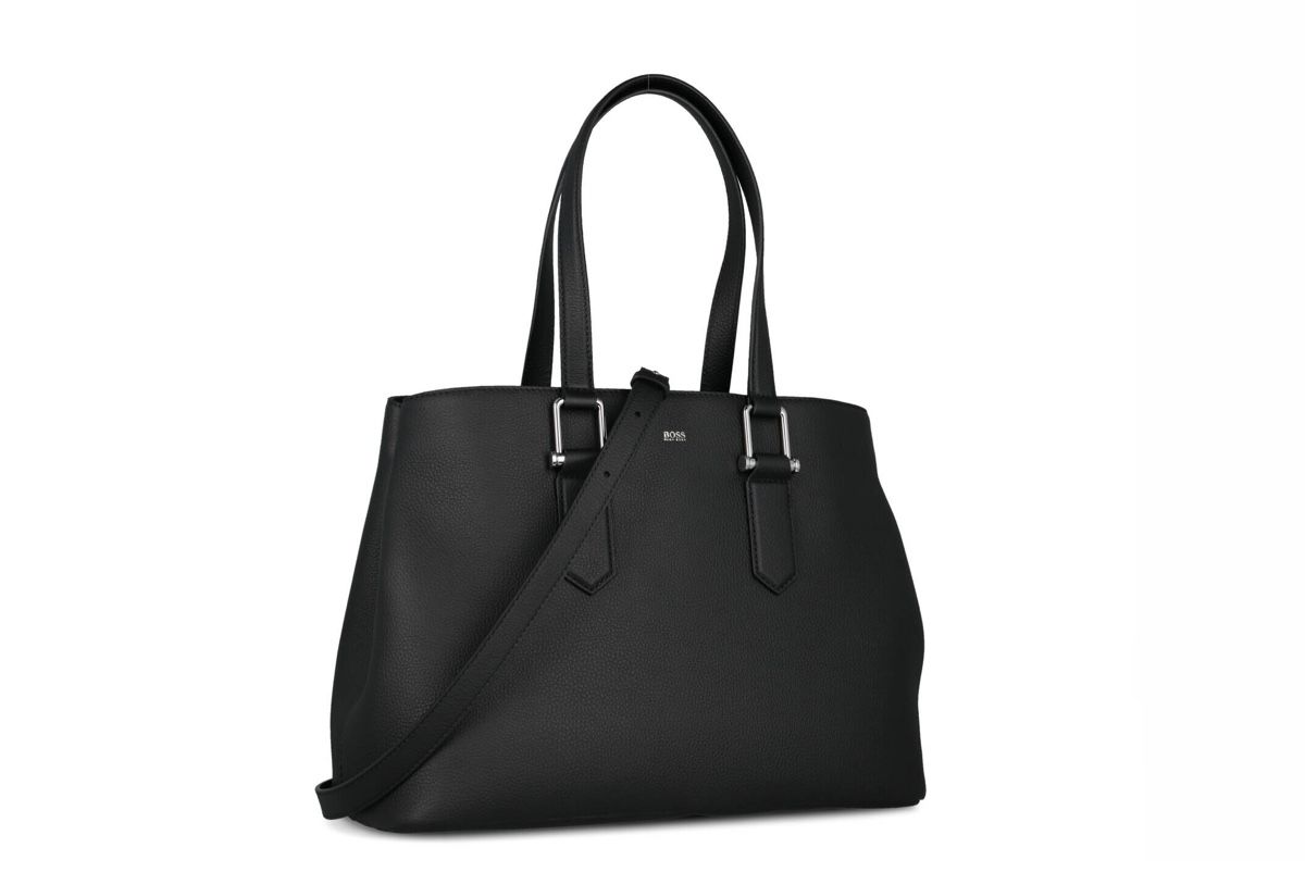 Hugo Boss Borse da donna: Hugo Boss black leather work handbag – Usato da Zürich venduto da Vera_Ma 1