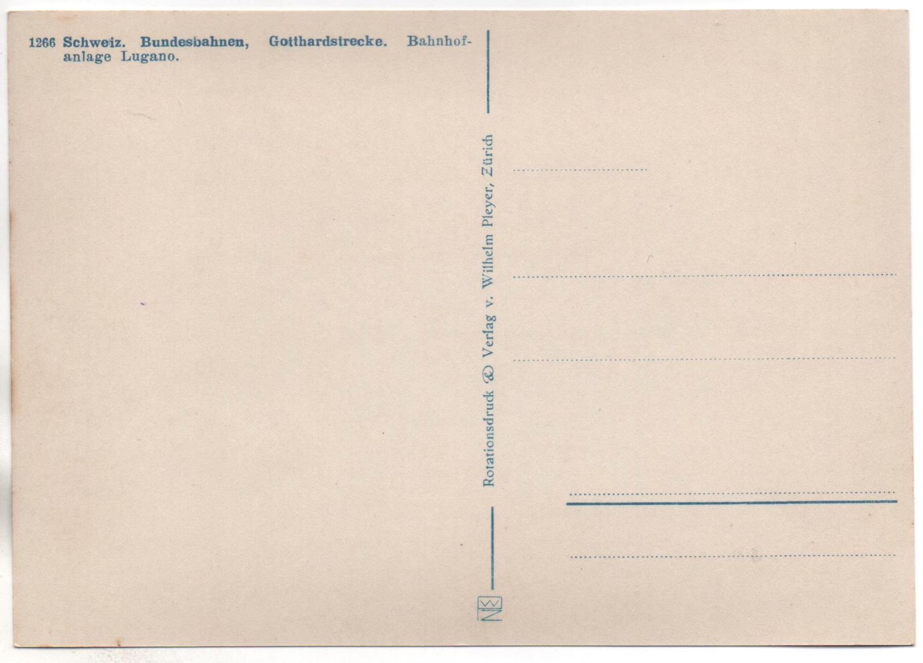 Cartoline postali: LUGANO Bahnhof mit Bahn – Nuovo (secondo la descrizione) da Jona venduto da philajona 1