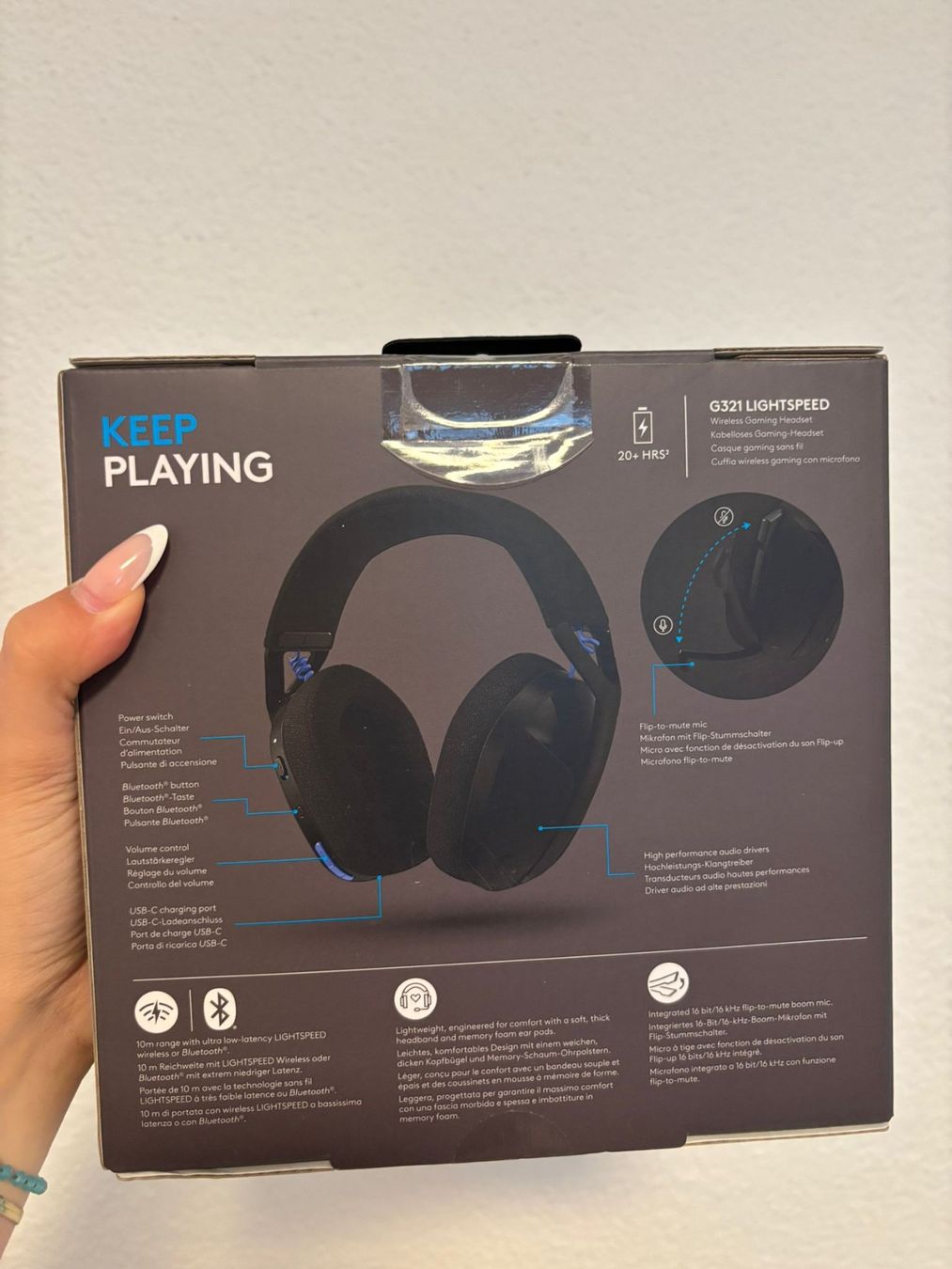 Logitech Cuffie: Logitech G321 LIGHTSPEED Gaming Headset - noch Neuverpackt – Nuovo e nell'imballaggio originale da Meisterschwanden venduto da Michaelgut 1