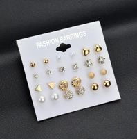 ★ Ohrstecker 12 Paar für Frauen NEU★