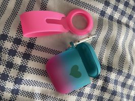 Schutzhüllen für Apple AirPod Silikon bunt rosa AirTag top 
