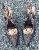 Pumps Damen Roségold Grösse 40 Strass Steinchen