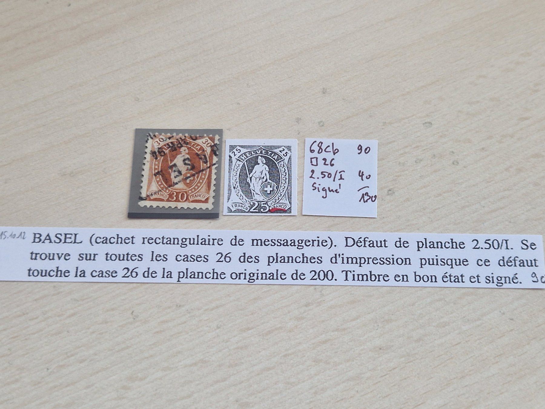 Tutti i francobolli: Stehende 68Cb.2.50/I, signiert, ab 1.- – Usato da Burgdorf venduto da Glossy01