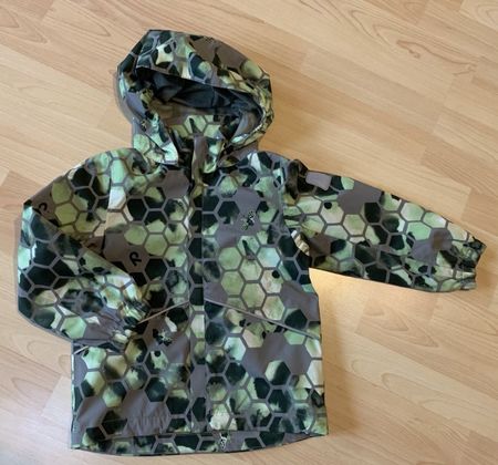 Reima Regenjacke  Gr. 104 neuwertig, grün grau, atmungsaktiv