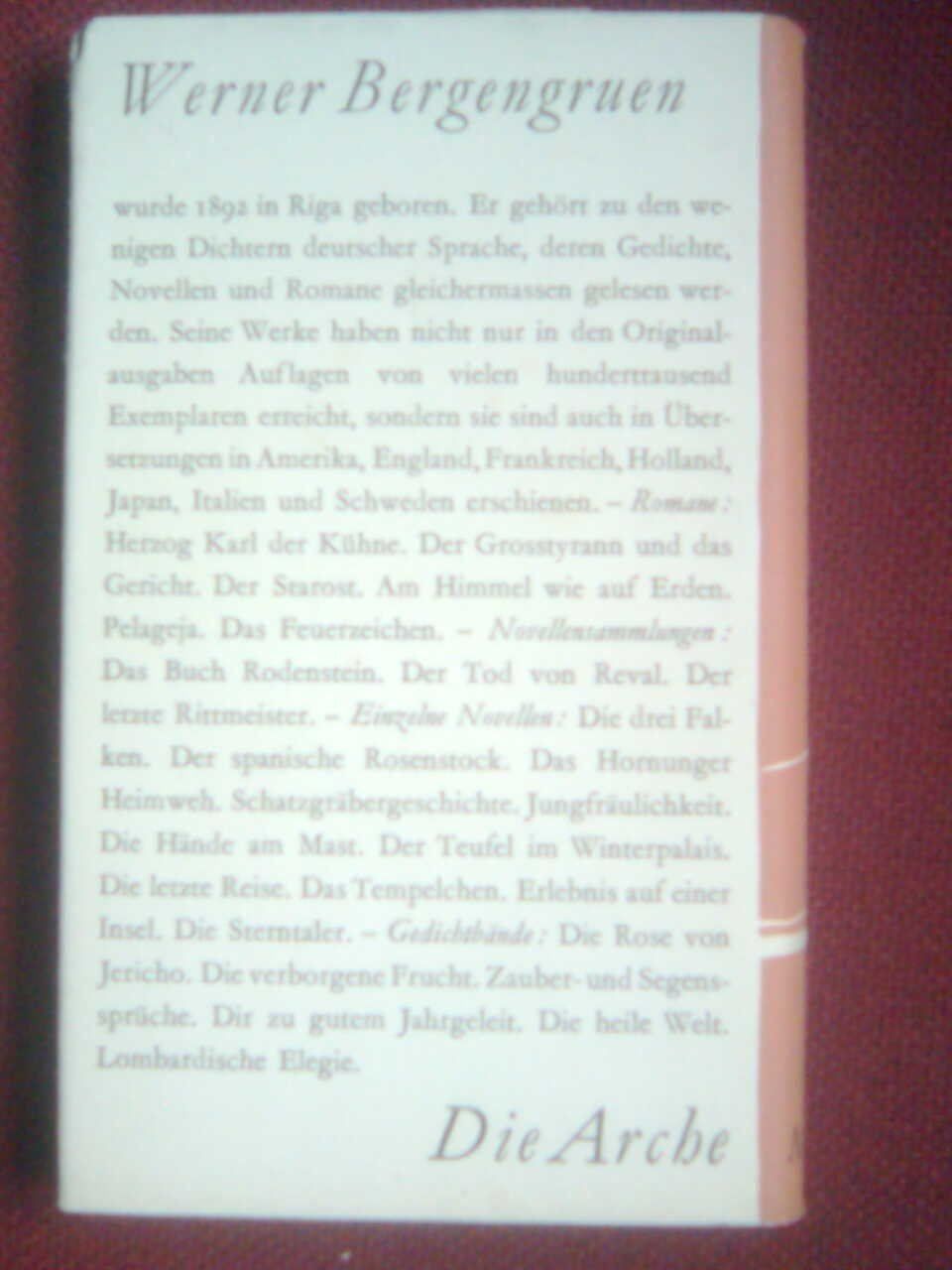 Libri: Werner Bergengruen Pelageja – Usato da Basel venduto da Alacant 1
