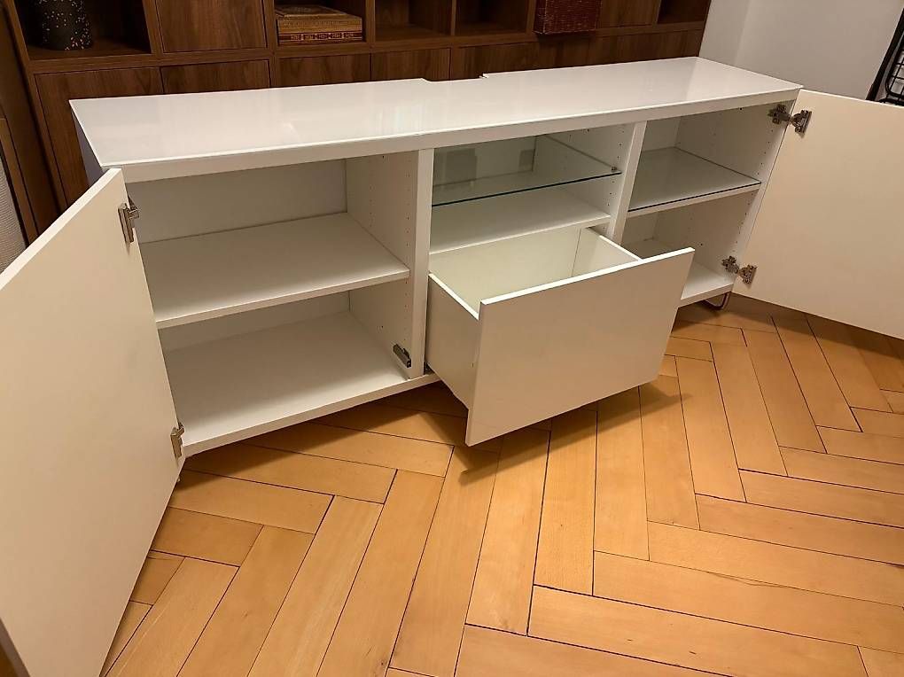 TV Möbel: TV Sideboard von IKEA, Model Besta in weiß – Gebraucht aus Zürich von phi_y2ly 1