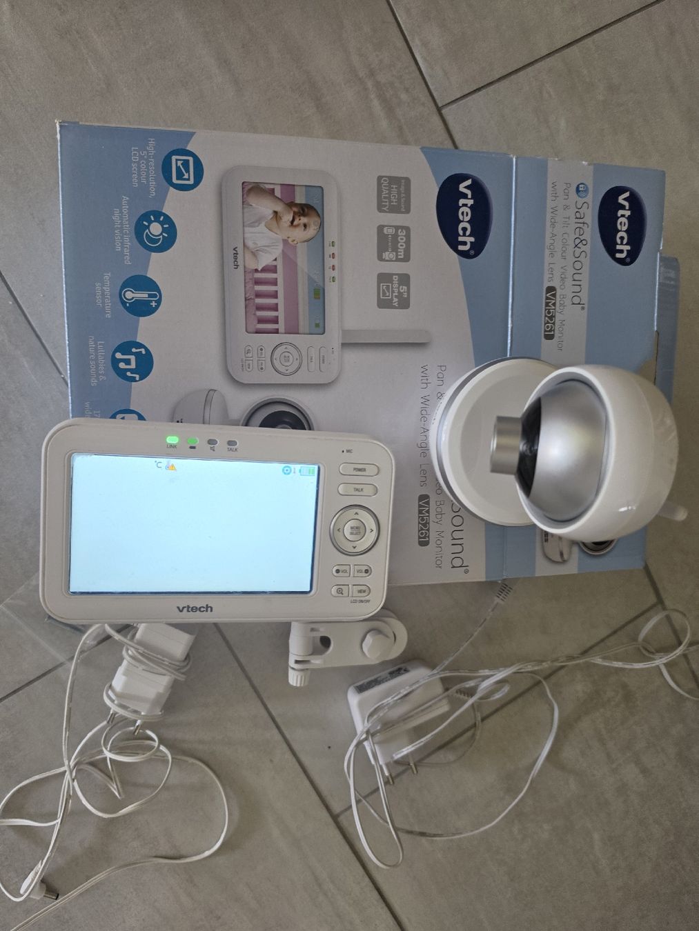 Vtech Babyphone: VTech Safe & Sound babyphone avec écran  – Usato da Châtel-St-Denis venduto da Konami 1