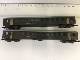 2er Set Lima Spur N Personenwagen 2. Kl dunkelgrün SBB
