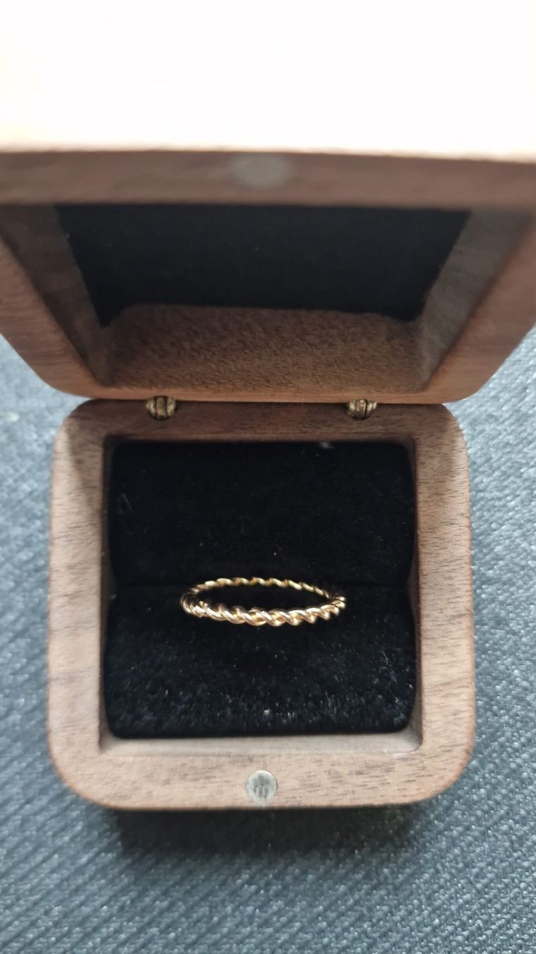 Bagues: Ring chromstahl, goldfarbend Grösse 55 – Neuf (Voir description) à St.Gallen par Dombidor