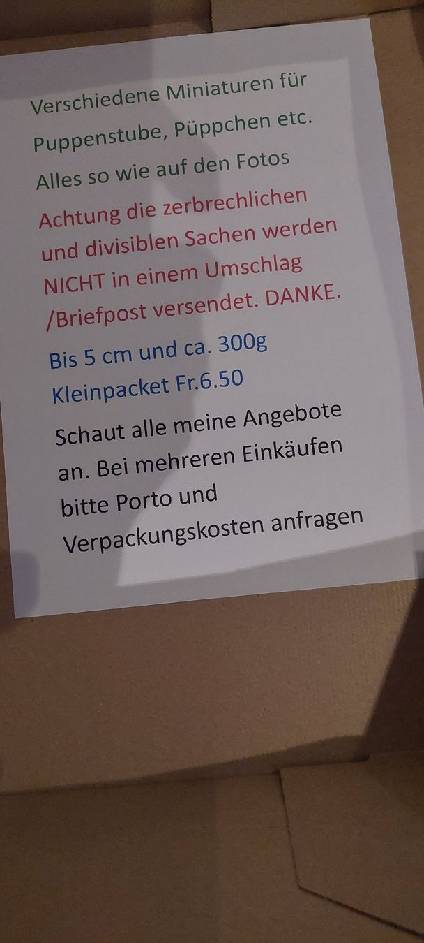 Case e mobili per bambole: PUPPENSTUBEN TEPPICH UNGEBRAUCHT – Nuovo (secondo la descrizione) da Muri AG venduto da nindo1 9