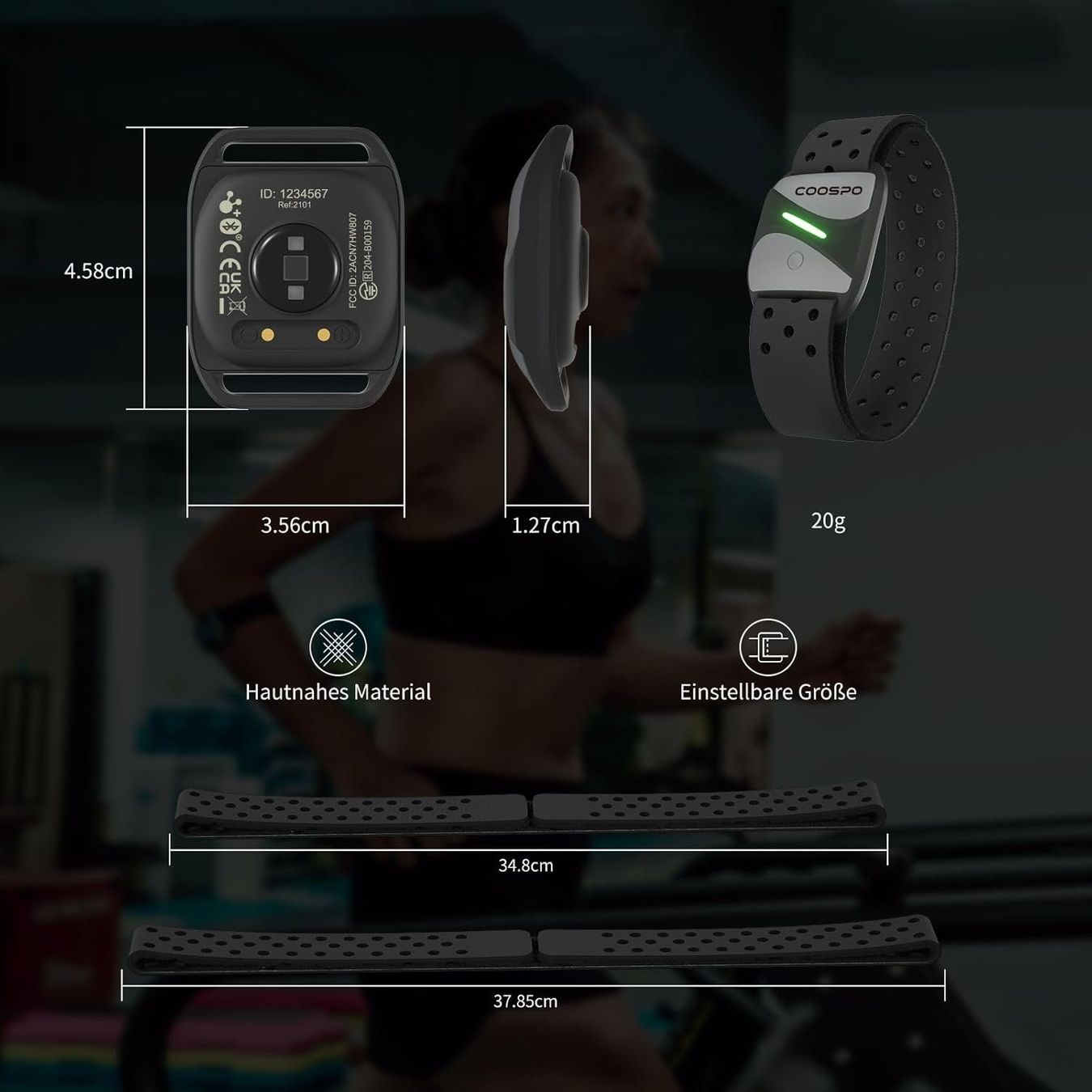 Attrezzature mediche: Sensor Herzfrequenzmesser Armband Bluetooth 5.0/ ANT+ – Nuovo e nell'imballaggio originale da Geneve venduto da Titi2008 5