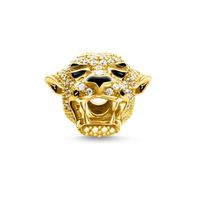 Seltener Thomas Sabo Bead Panther Gold 925 Silber vergoldet