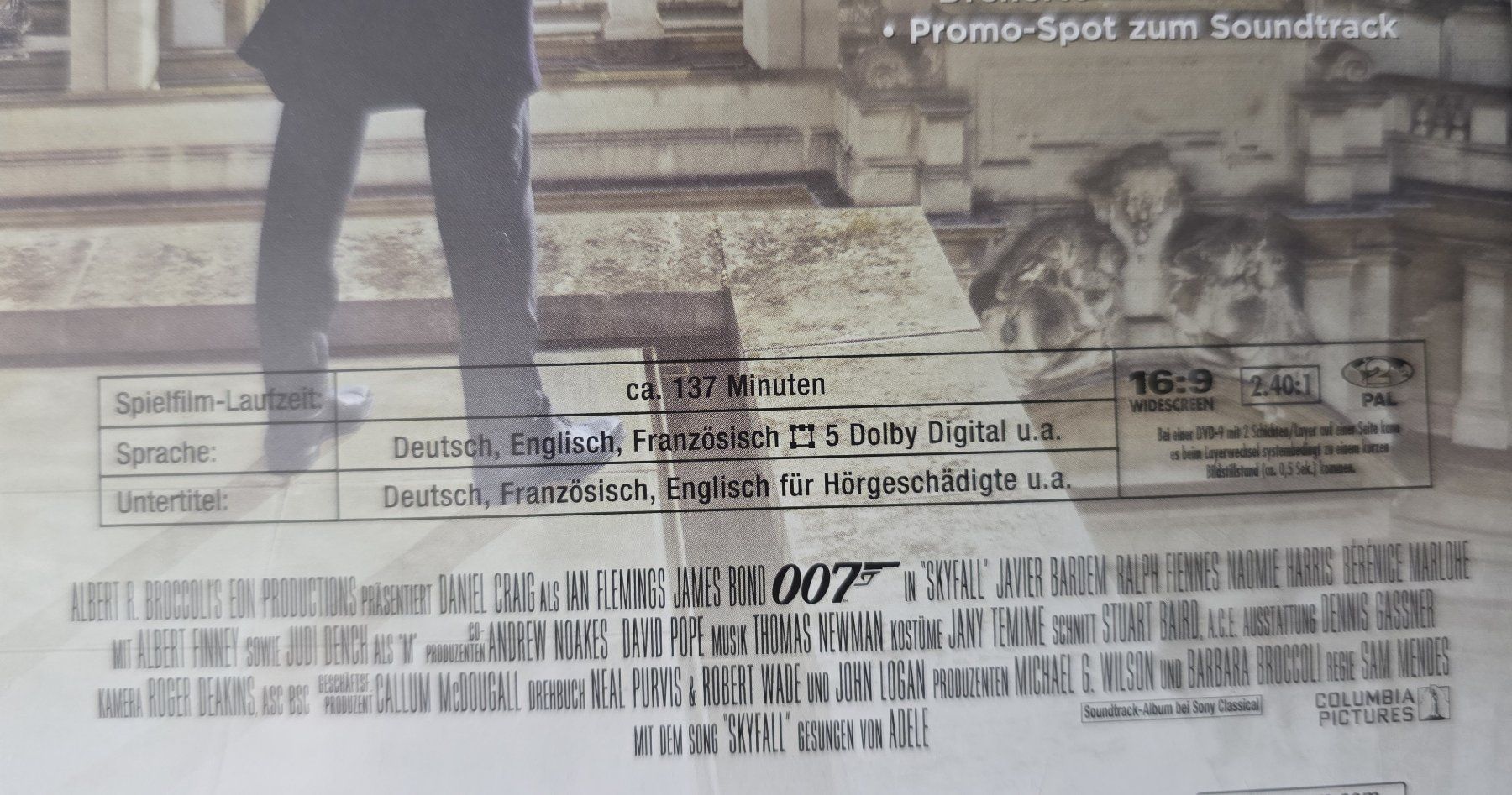 Tutti i DVDs: DVD 007 James Bond Skyfall / Daniel Craig – Usato da Oetwil am See venduto da fineli2 1