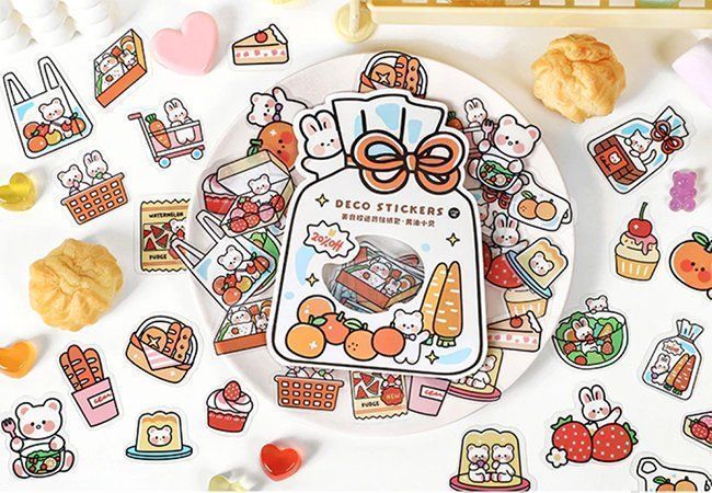 46 Stück Niedliche Kaninchen Aufkleber - Süße Tier Motive Für Laptop, Koffer & Tagebuch