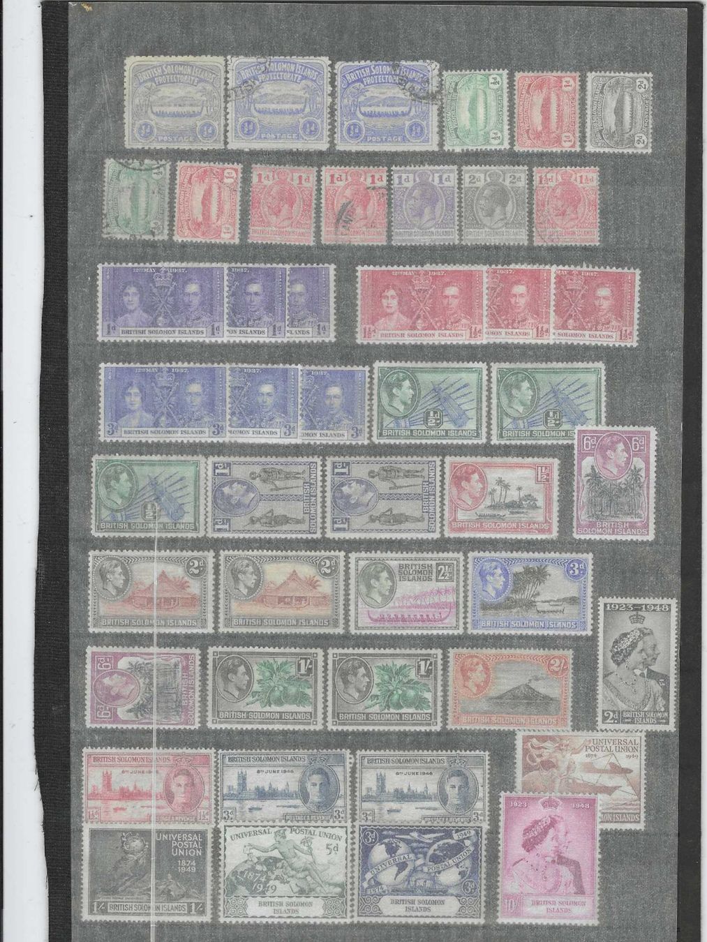 Alle Briefmarken: BRITISH SOLOMON ISLANDS AB CA 1920 GEST. /* – Gebraucht aus Dintikon von bonita099