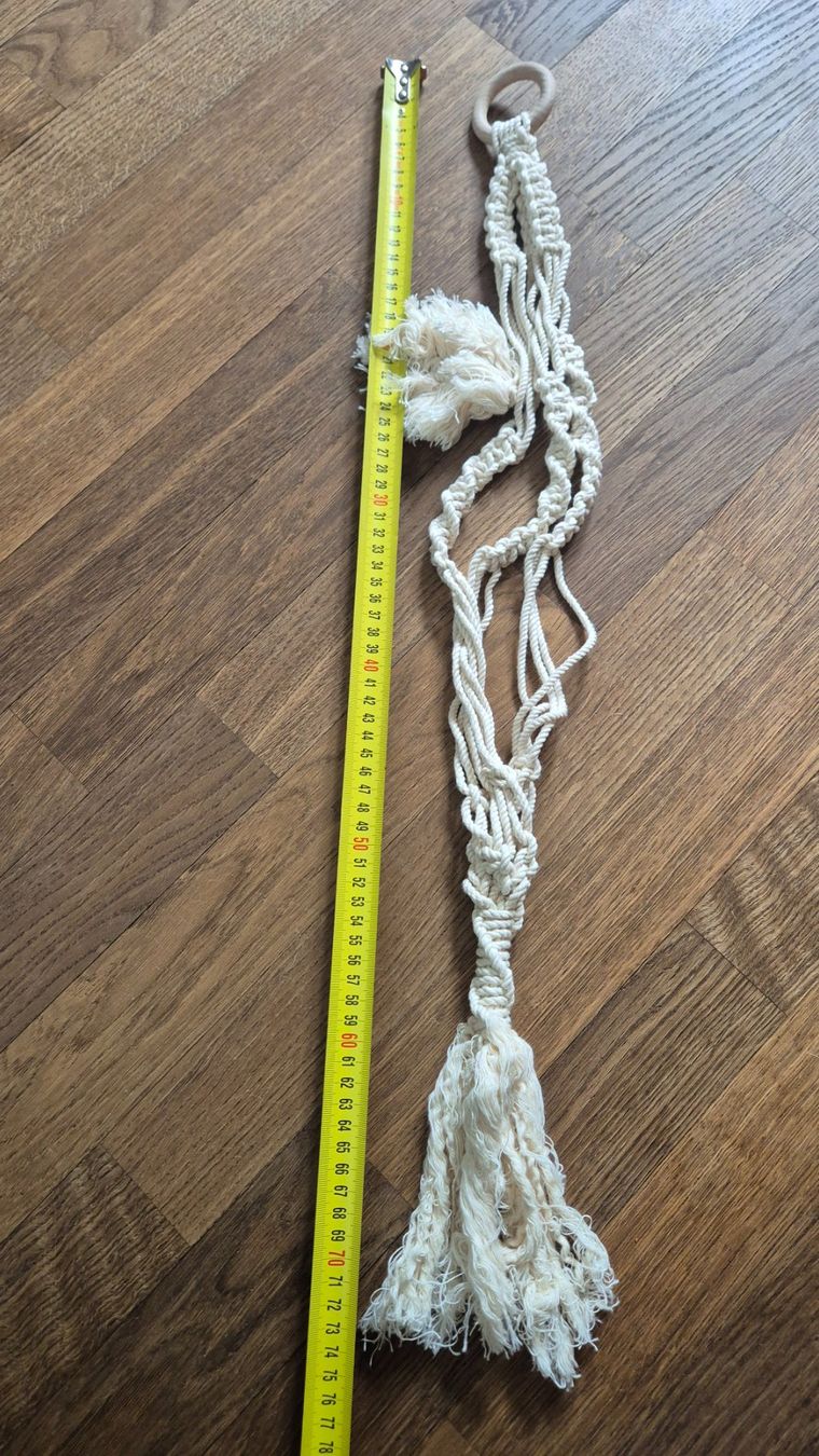 Tutte le decorazioni: White macrame plant hanger handmade – Nuovo (secondo la descrizione) da Zürich venduto da monadiederich 1