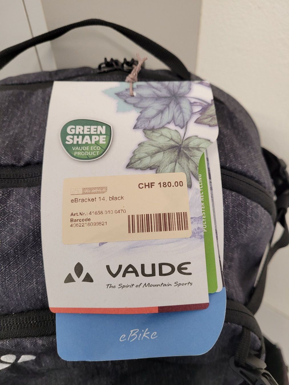 Vaude Zaini: VAUDE Rucksack eBracket14, black, 14 Lt, 1200 gr – Nuovo e nell'imballaggio originale da Giswil venduto da mai_k7x7 3