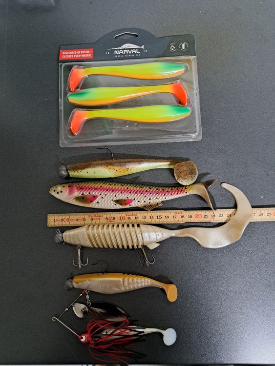 KEQAR 8 Gummifische Köder Set - 12cm 6g Für Hecht Und Zander