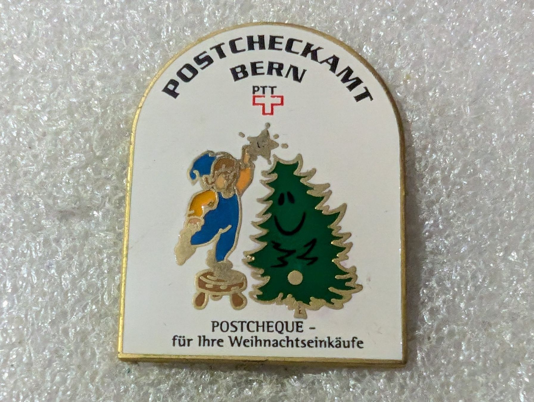 Placchette & Badge: Ansteckpin 63: PTT Postcheckamt Bern – Usato da Oppligen venduto da Pin-Fall-Shop
