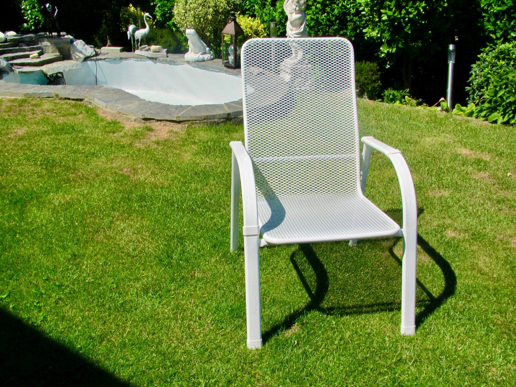 Pfister Sedie: 4 CHAISES EN METAL BLANCHE – Usato da Murten venduto da Selliot 1