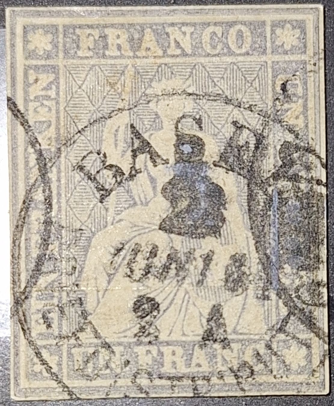 Tutti i francobolli: Strubel 27D Kat. 1300.- – Usato da Balgach venduto da SIMEON27