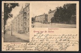 AK St. Gallen, Rosenbergstrasse, 1901
