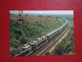 AK Bahn France Autoverlad alte Autos