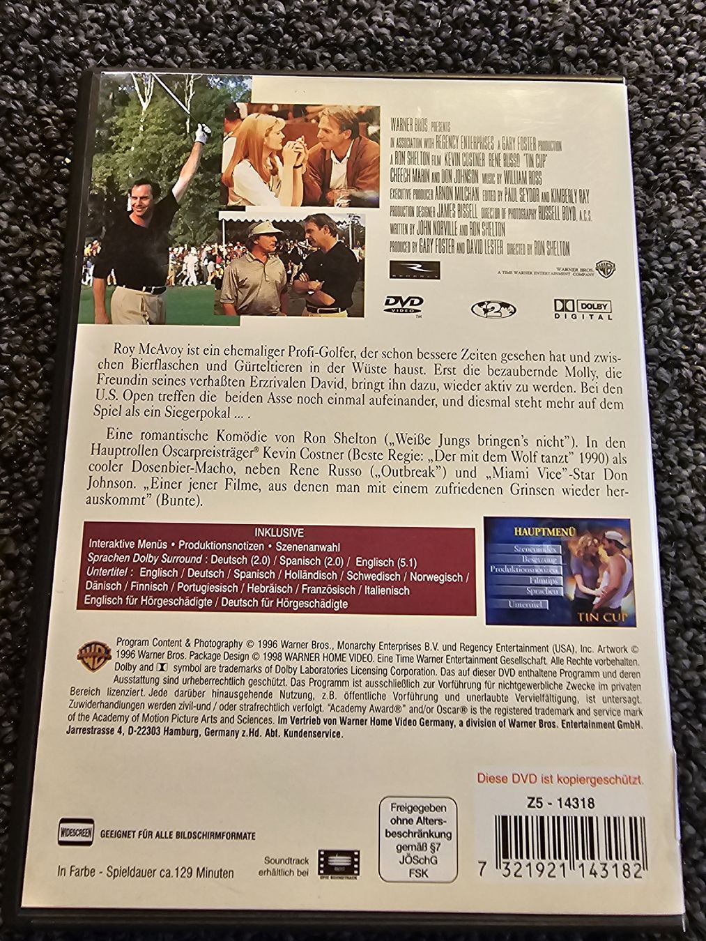 Tous les DVDs: Tin Cup (19379) – D'occasion à Ruswil par jan_bxl5 1