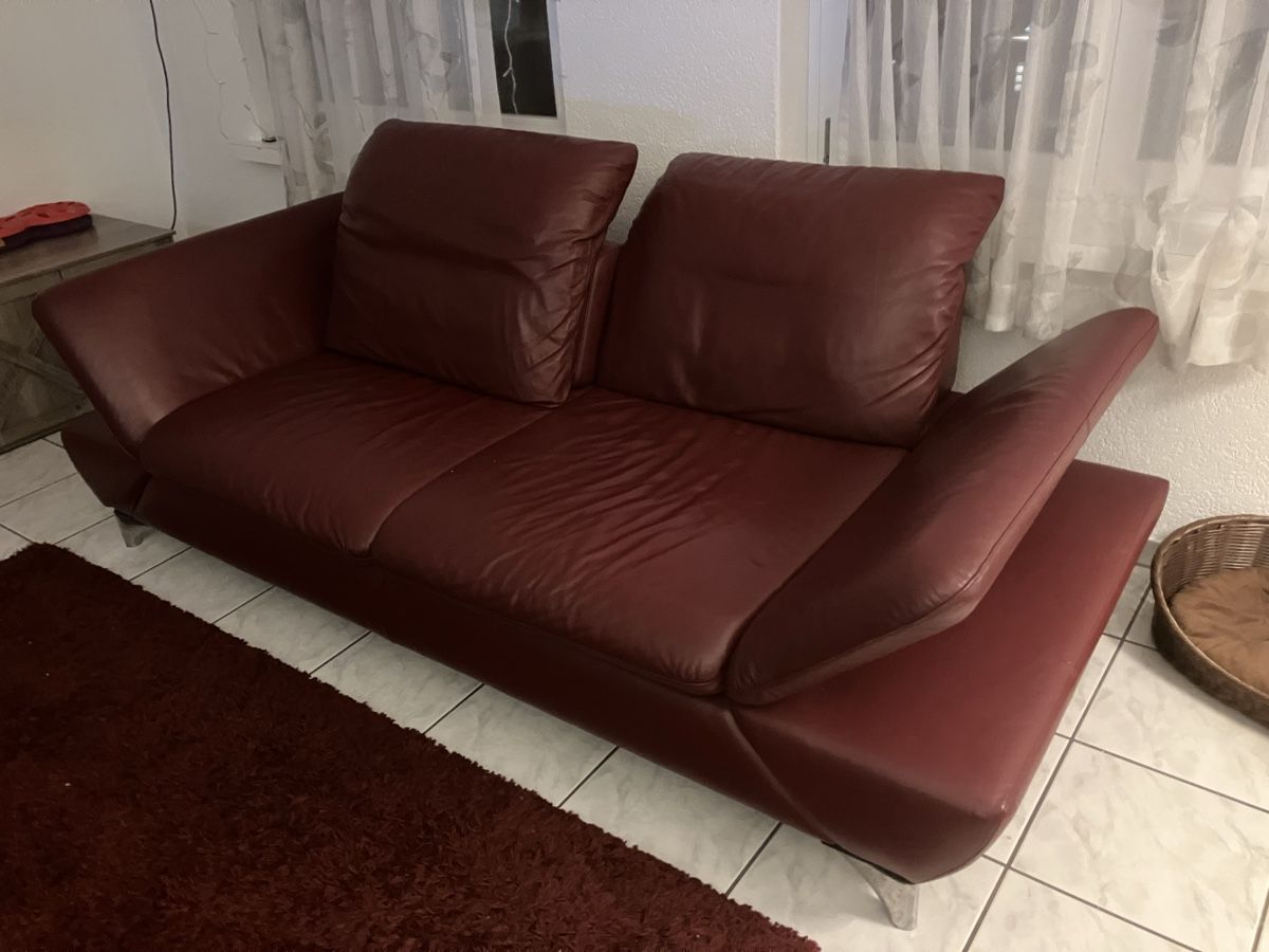 Divani: Rotes Ledersofa – Usato da Wolfisberg venduto da CRUISER1530 2