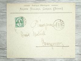 TR82 Enveloppe + Timbre Suisse 1901