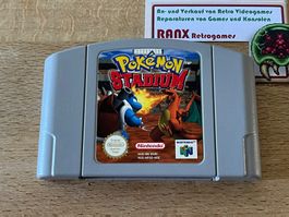 Pokémon Stadium, DE, Nintendo 64 N64 Modul guter Zustand
