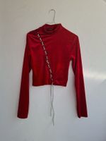 Rotes Samt Top von Soyaconcept, Grösse M, Neuwertig!