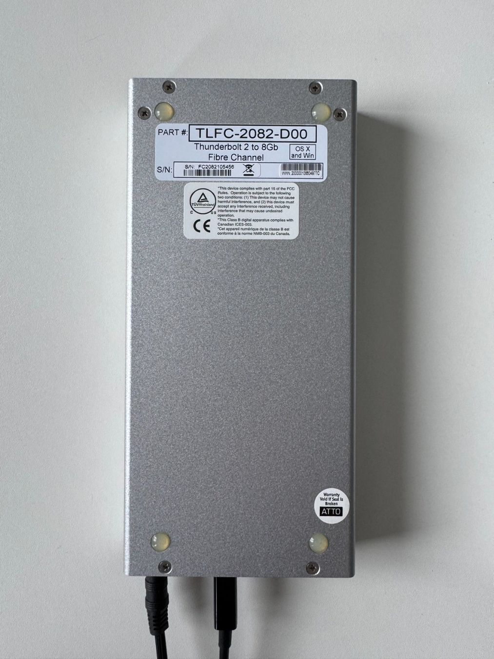 Unità & Adattatore: 3x ATTO ThunderLink Adapter: 2x 2082, 1x 3128 – Usato da Olten venduto da VJii-Productions 4