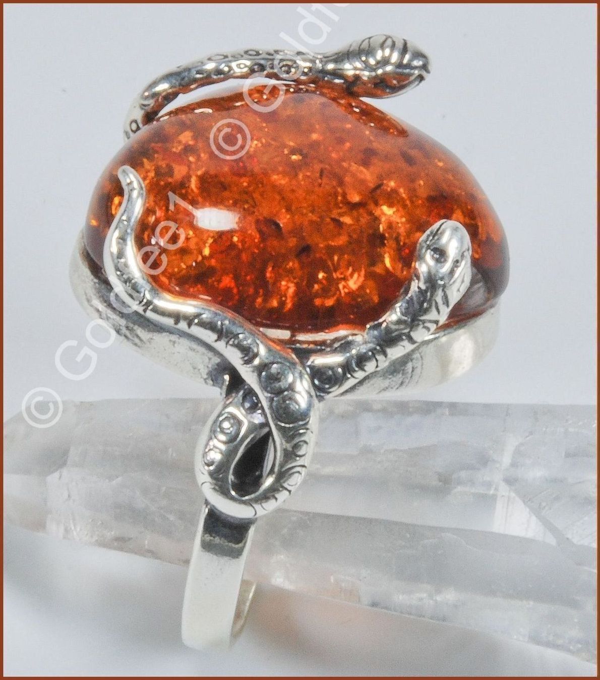 Anelli: BALTIC AMBER, Echter Bernstein Ring 925 Silber – Nuovo e nell'imballaggio originale da Oberglatt ZH venduto da Goldfee1 2