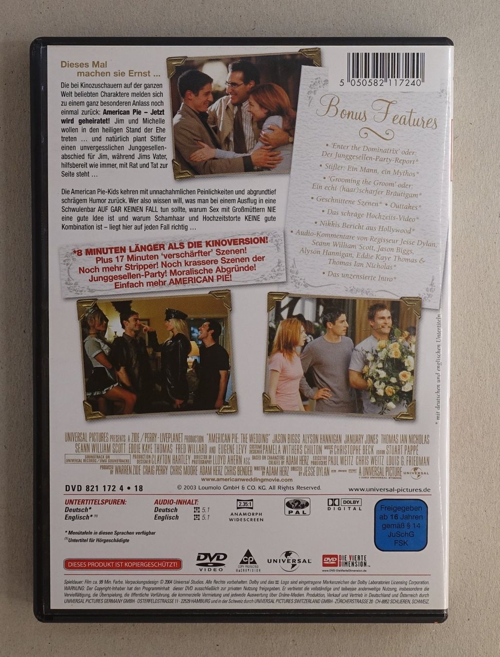 Tutti i DVDs: American Pie 3 - Jetzt wird geheiratet – Usato da Sessa venduto da fraenklishop 1