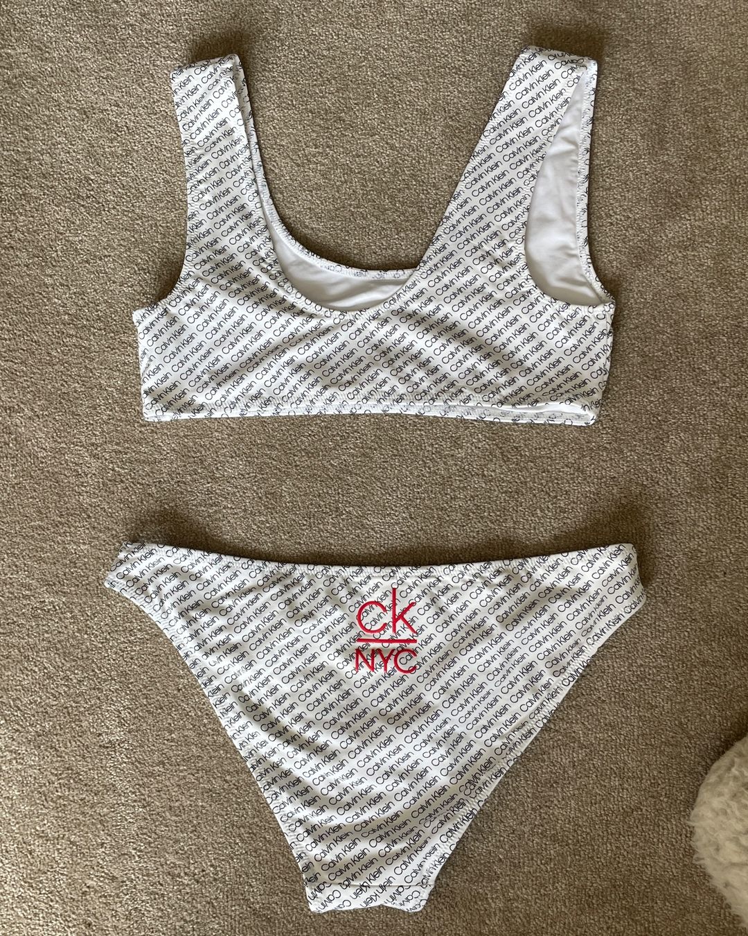Calvin Klein Costumi da bagno & Bikini: Maillot de bain Calvin Klein NYC blanc, taille S – Nuovo (secondo la descrizione) da Jussy venduto da Retrove 1