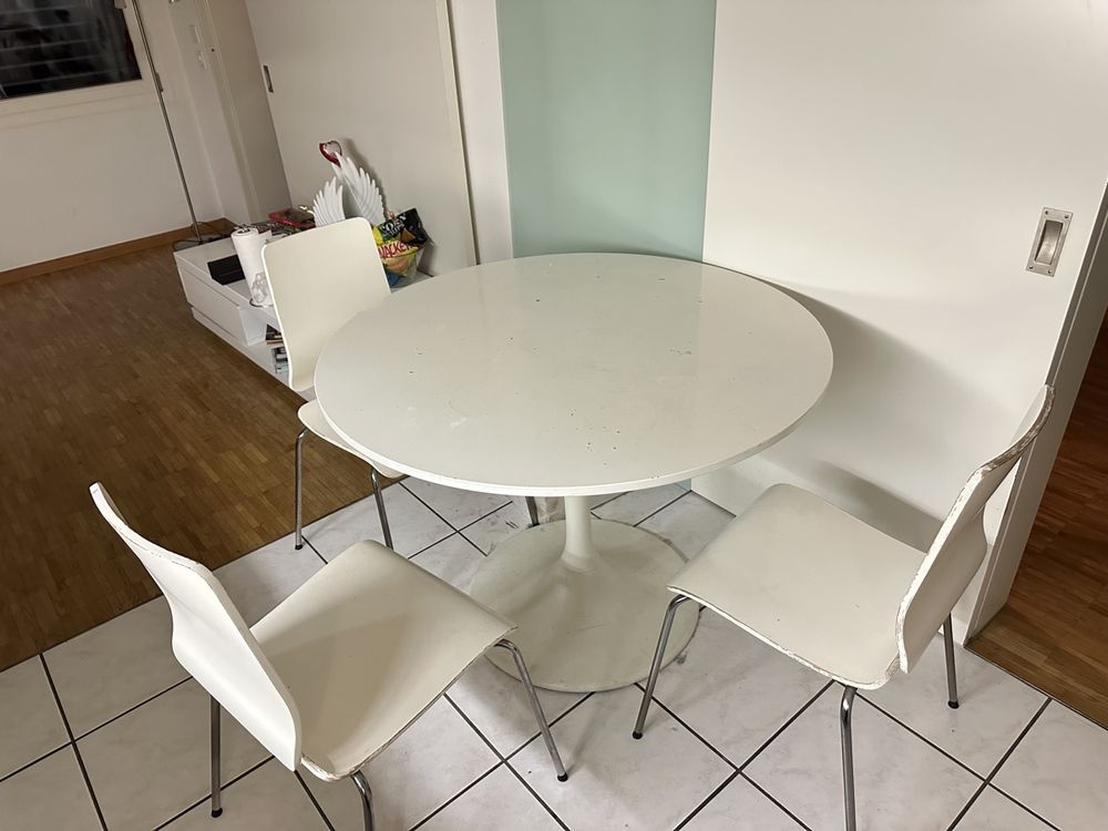 Schoene Ikea Esstisch Weiss Rund Fotos