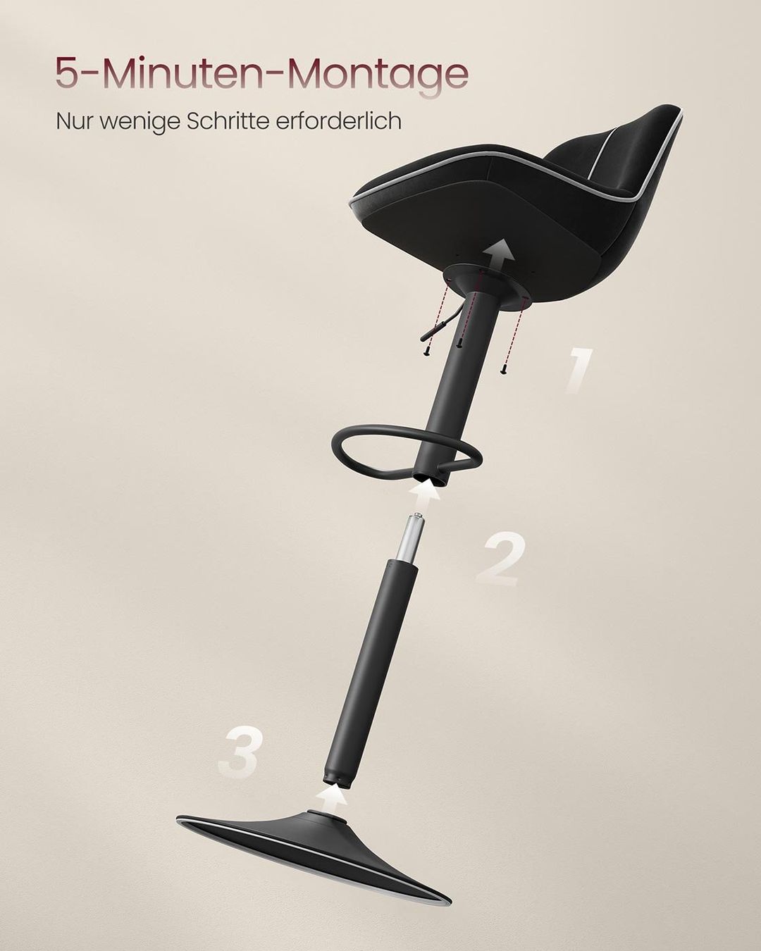 Sgabelli: Barhocker Set höhenverstellbar drehbare Sitzfläche JANEL – Nuovo e nell'imballaggio originale da Lachen SZ venduto da MAMORU-MOEBEL 5