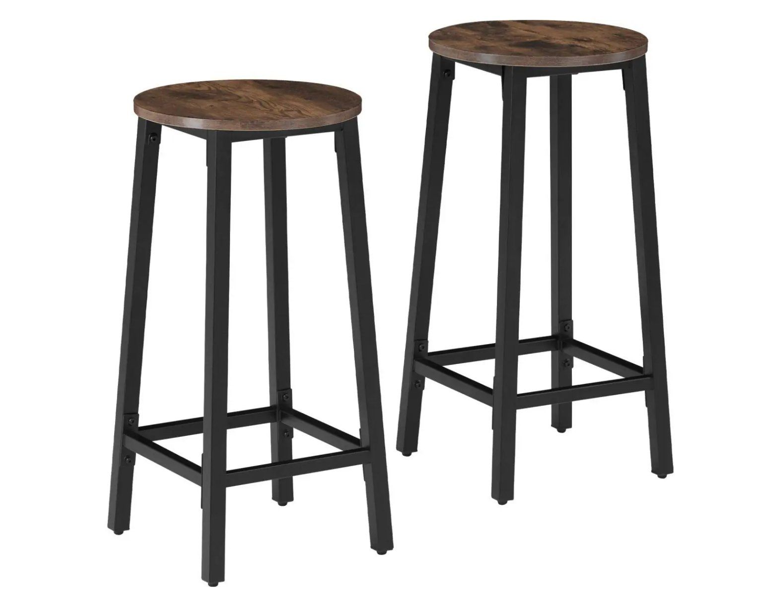 Hocker: 2 Barhocker Corby Industrial Holz dunkel Eiche Sonoma – Neu (gemäss Beschreibung) aus Steinhausen von Retourenprofis