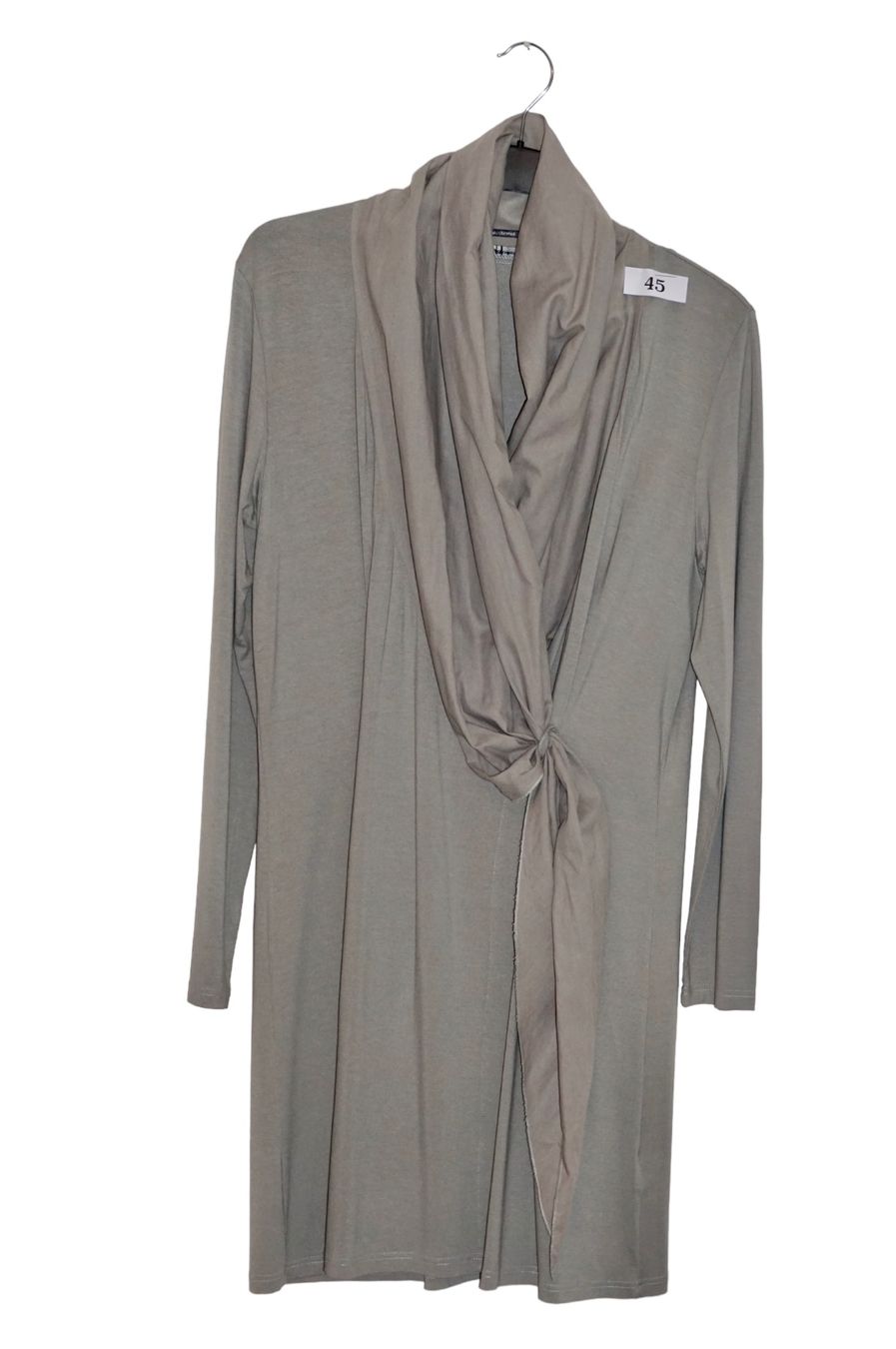 Vestiti: Kleid grau mit Schalkragen 95% Viskose – Usato da Horw venduto da fio_9n92