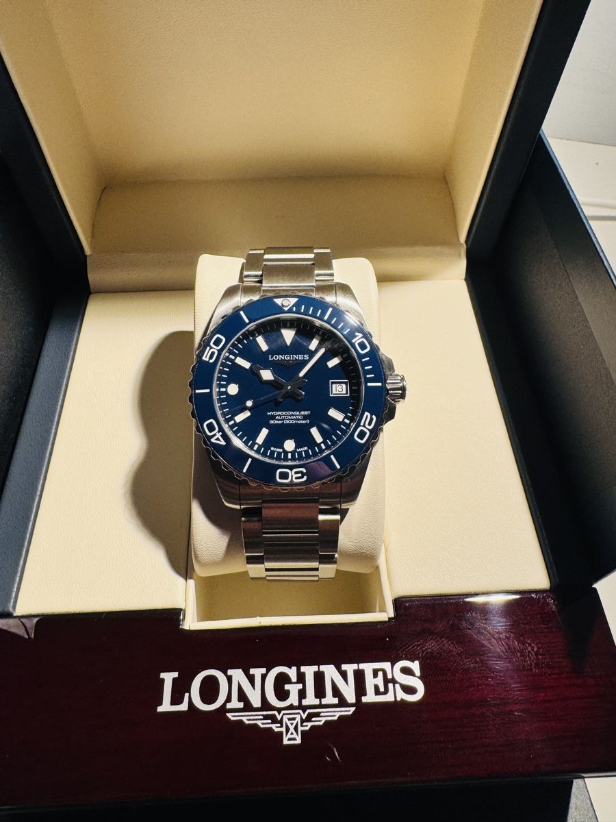 Longines Orologi: Longines HydroConquest Automatic 39mm Blue Dial – Full Set – Usato da Mezzovico venduto da Chronocorner