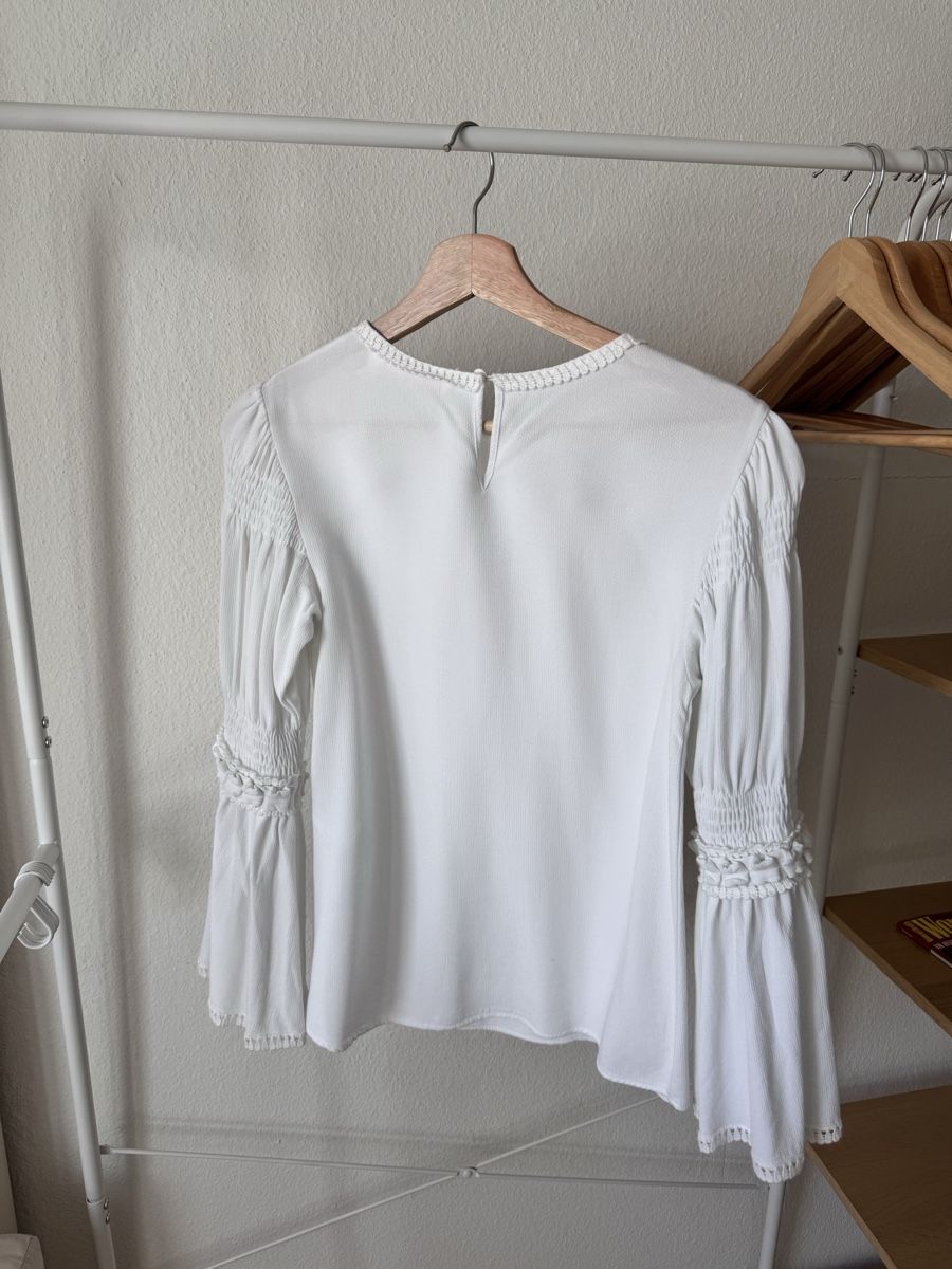 Chloé Blusen: See by Chloé White Blouse, Size 36, Stylish & Timeless – Gebraucht aus Zürich von Flao_78376 1