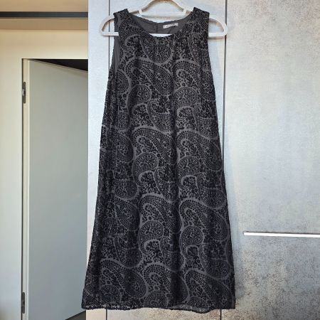 🐸 NILE ELEGANTES DÉVORÉ KLEID S VISKOSE AUSBRENNSTOFF NEU