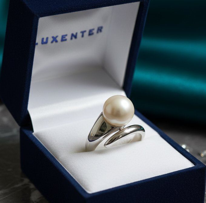 Anelli: Echte Perlen Silberring 925  mit schlichtes Design - Neu – Nuovo e nell'imballaggio originale da Uetikon am See venduto da Coralreef