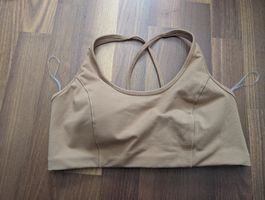 Oysho Evermove Sport-BH Gr. L Beige/Praline