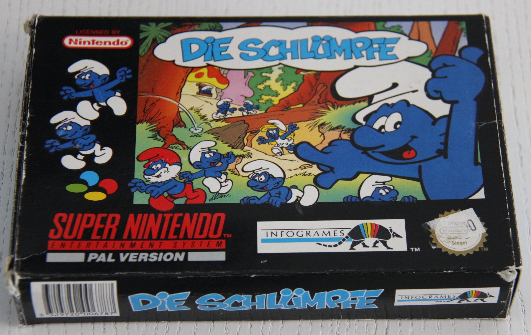 Giochi: SNES Die Schlümpfe – Usato da Fisibach venduto da Retrogames24 1