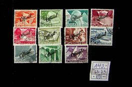 SUISSE SERVICES TIMBRES OBLITÉRÉS DII SBK 140.00 /U724