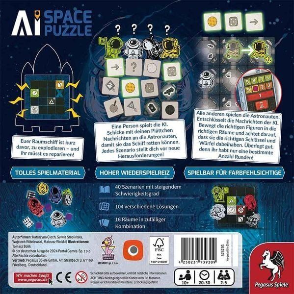 Pegasus Spiele Spiele: AI Space Puzzle / – Neu und originalverpackt aus Oensingen von Liquidations-Shop 1